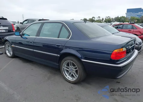 2000 BMW 750Il Il z USA, uszkodzony, nr VIN WBAGJ0348YDD73785